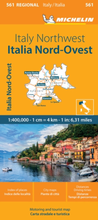 Italy Northwest - Michelin Regional Map 561, Map