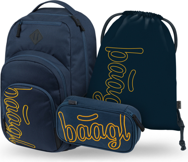 BAAGL SET 3 Coolmate Lux: batoh, penál, sáček