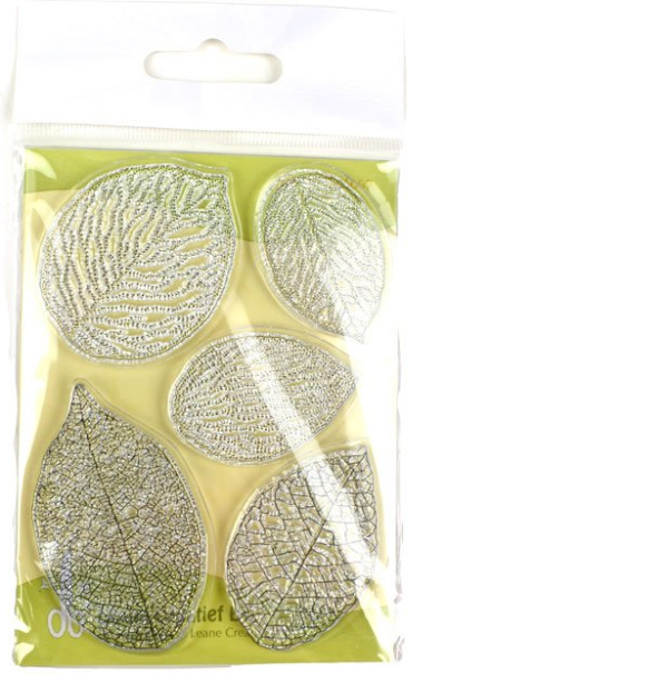 Silikonová razítka, listy s žilkováním