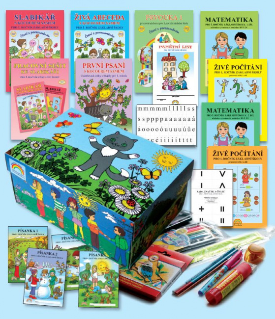 Balíček pro prvňáčka v krabici s kocourem Samem (11-20)