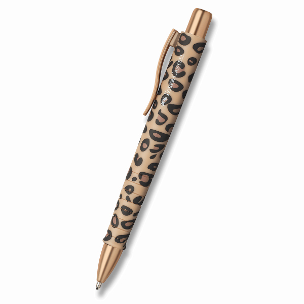 Levně Kuličkové pero Faber-Castell Poly Ball XB Leopard Editon - hnědá
