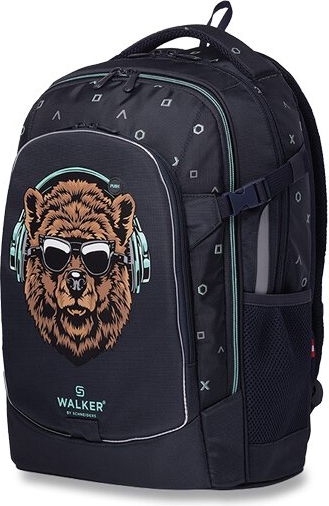 Školní batoh WALKER Fame Bear Buddy Dark Grey