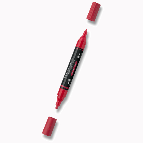 Levně Akrylový popisovač Faber-Castell Multimark - 219, strawberry red