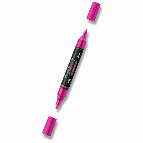 Levně Akrylový popisovač Faber-Castell Multimark - 125, fuchsia