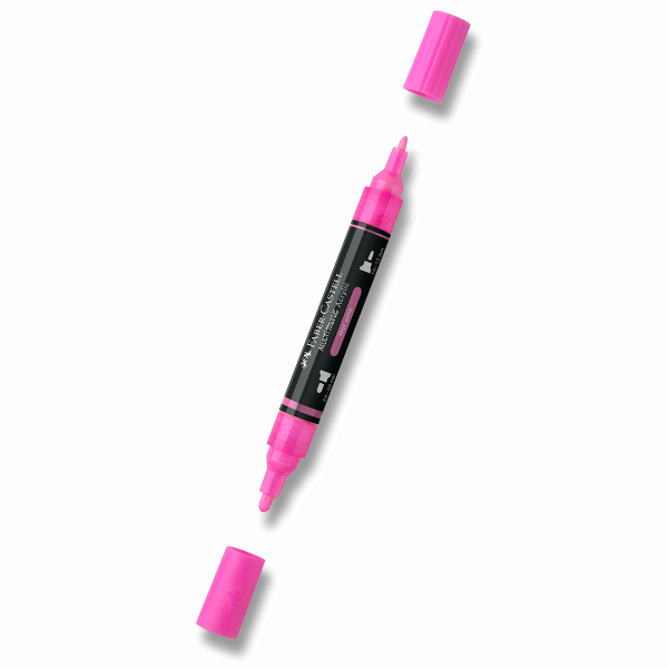 Levně Akrylový popisovač Faber-Castell Multimark - 329, hot pink