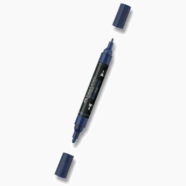 Levně Akrylový popisovač Faber-Castell Multimark - 450, indigo