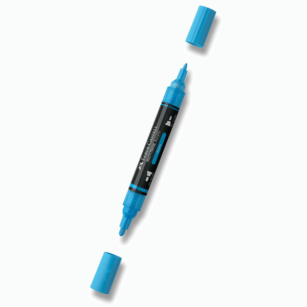 Levně Akrylový popisovač Faber-Castell Multimark - 448, azure