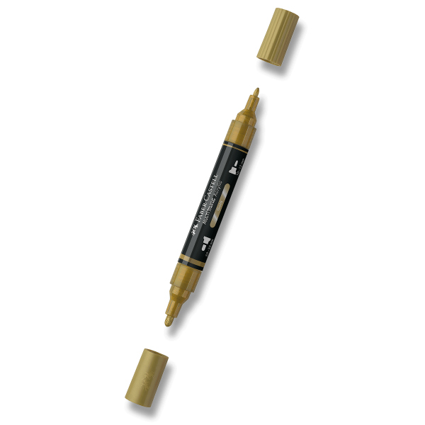 Levně Akrylový popisovač Faber-Castell Multimark Metallic - 250, gold