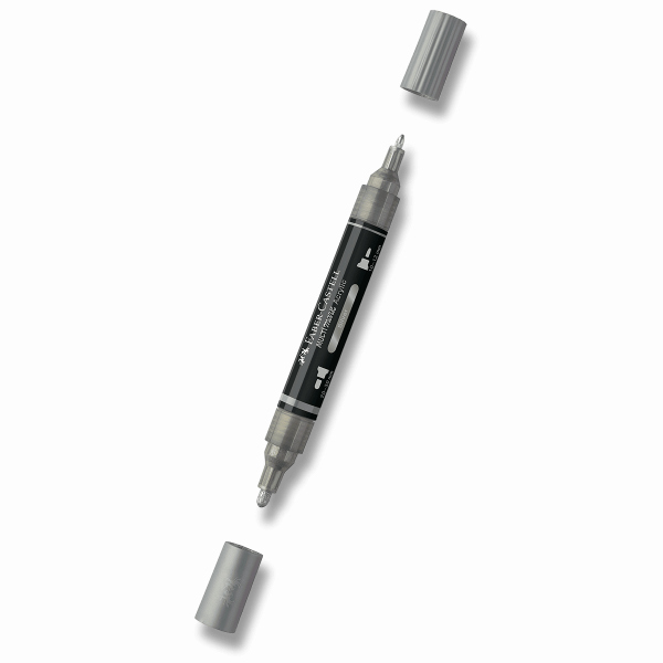 Levně Akrylový popisovač Faber-Castell Multimark Metallic - 251, silver