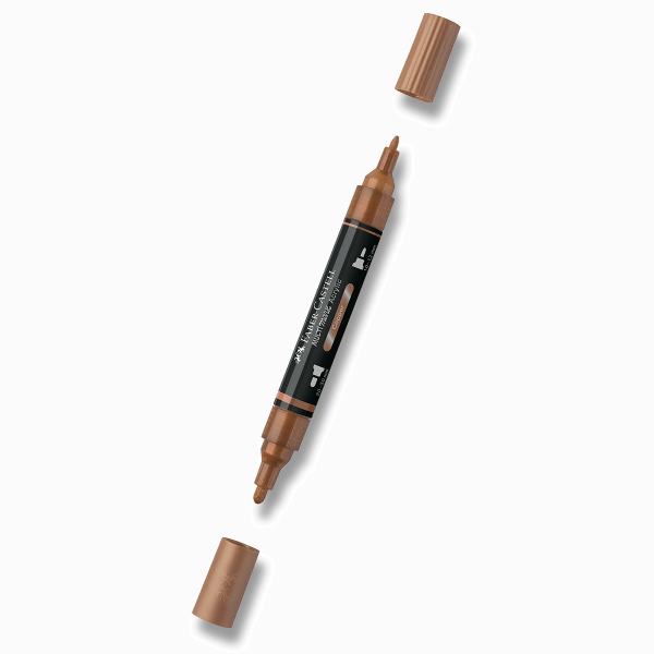 Levně Akrylový popisovač Faber-Castell Multimark Metallic - 252, copper