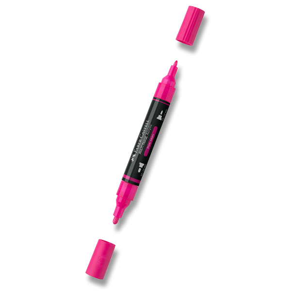 Levně Akrylový popisovač Faber-Castell Multimark Neon - 253, pink neon