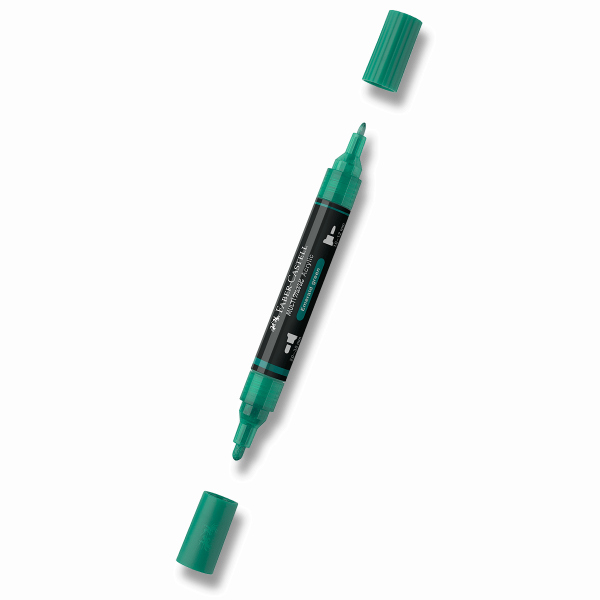 Levně Akrylový popisovač Faber-Castell Multimark - 358, emerald green