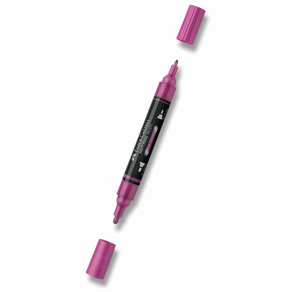 Levně Akrylový popisovač Faber-Castell Multimark Metallic - 290, pink metallic