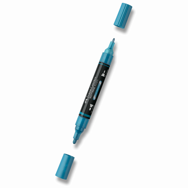 Levně Akrylový popisovač Faber-Castell Multimark Metallic - 292, blue metallic