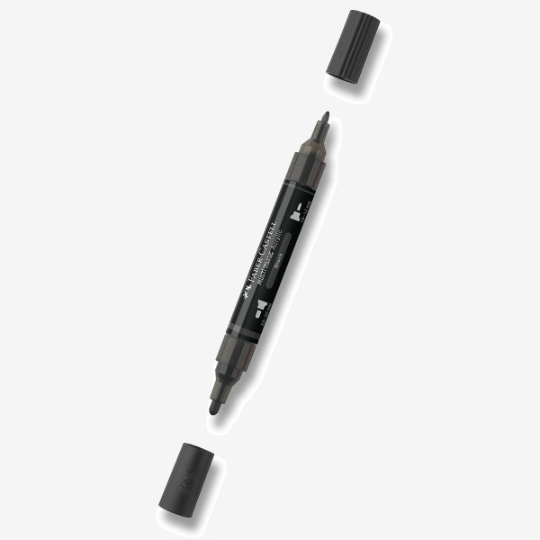 Levně Akrylový popisovač Faber-Castell Multimark - 199, black