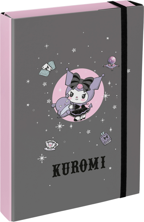 Levně BAAGL Desky na školní sešity A4 Jumbo Kuromi Grey