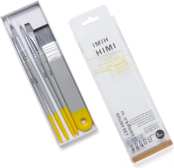 HIMI Sada štětců pro akvarel a kvaš - 5 kusů