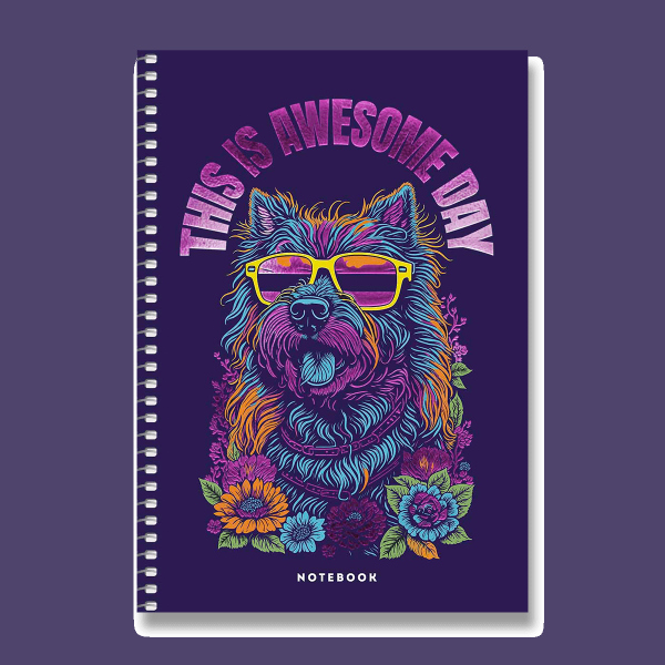 Kroužkový blok Shkolyaryk Fantastic - A5, čtverečkovaný, 80 listů, mix motivů