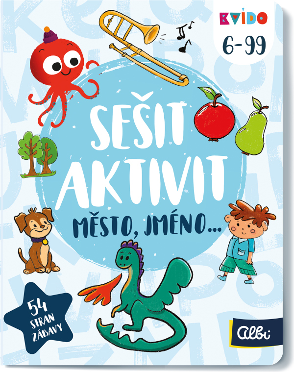 Sešit plný aktivit: Město, jméno - Kvído