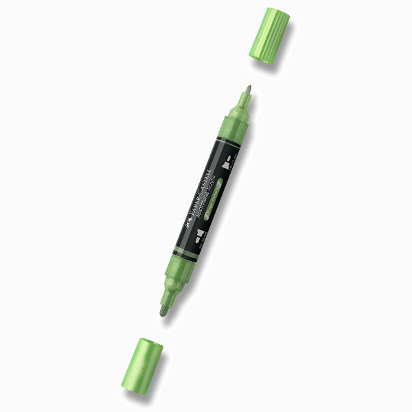 Akrylový popisovač Faber-Castell Multimark Metallic - 298, sage metallic