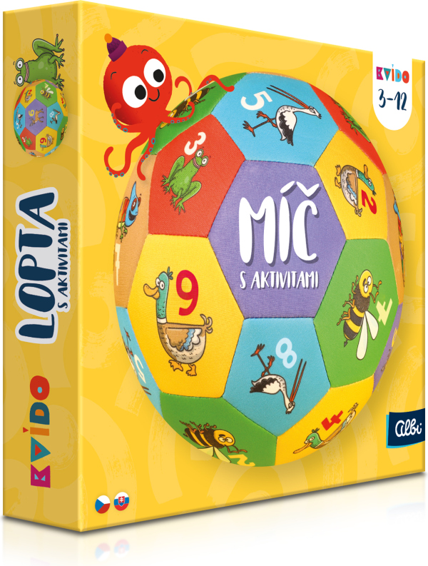Míč s aktivitami - Kvído Albi