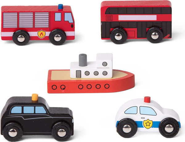 Levně Bigjigs Rail Městská auta