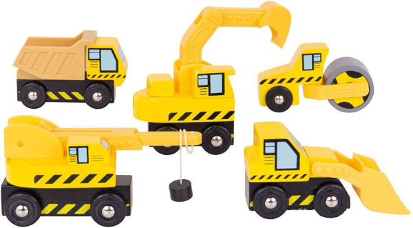 Levně Bigjigs Rail Stavební stroje