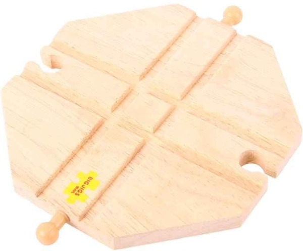 Levně Bigjigs Rail Křížení dřevěné vláčkodráhy
