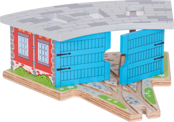 Levně Bigjigs Rail Trojité depo s vraty