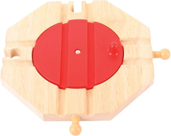 Levně Bigjigs Rail Točna se 4 výjezdy