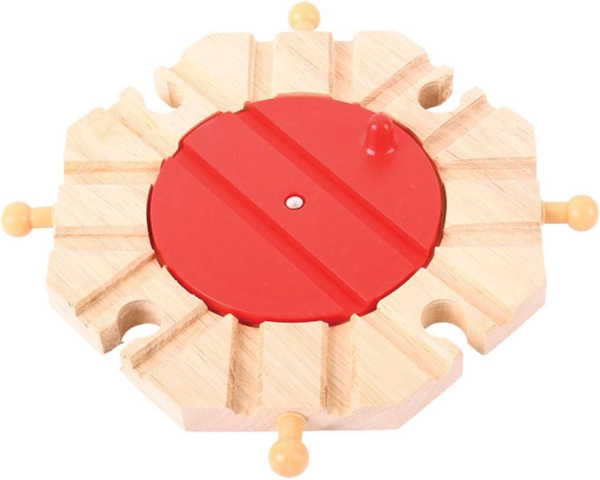 Levně Bigjigs Rail Točna s 8 výjezdy