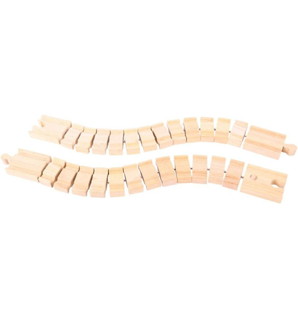 Levně Bigjigs Rail Ohebná kolej 2 kusy