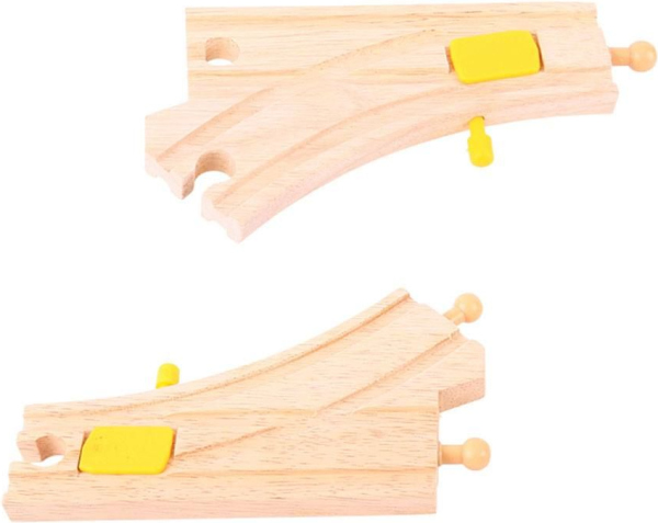 Levně Bigjigs Rail Přehazovací výhybka 2 ks