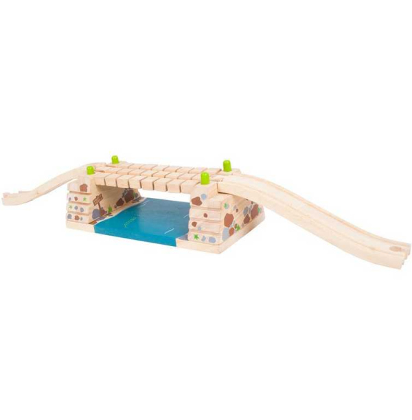 Levně Bigjigs Rail Houpací most přes řeku