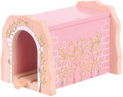 Levně Bigjigs Rail Růžový železniční tunel