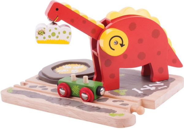 Levně Bigjigs Rail Dinosauří jeřáb