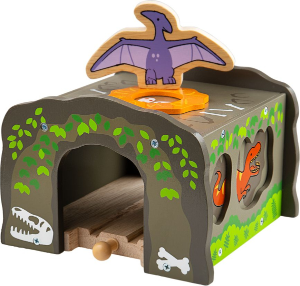 Levně Bigjigs Rail Dinosauří tunel T. Rex