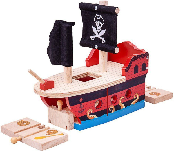 Levně Bigjigs Rail Pirátská galéra