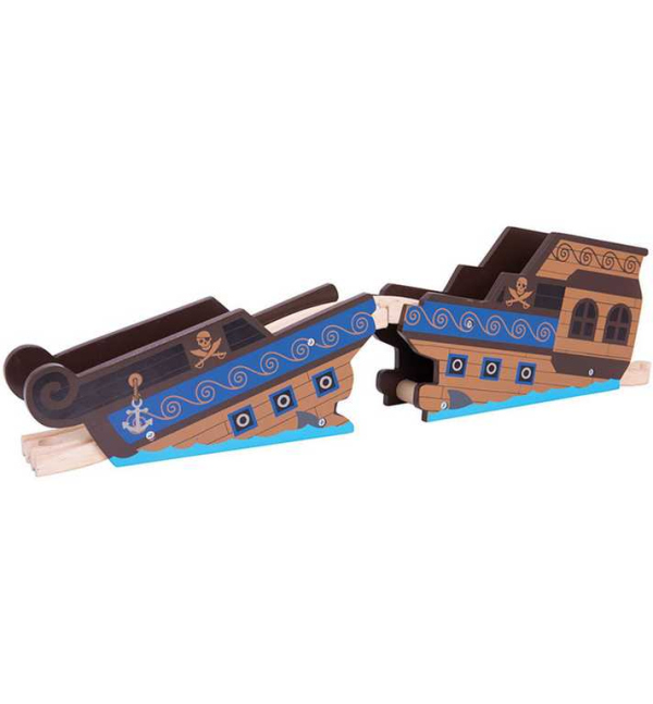 Levně Bigjigs Rail Most vrak lodi
