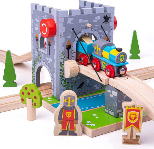 Levně Bigjigs Rail Padací most