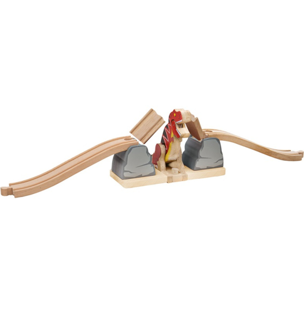 Levně Bigjigs Rail Most s T. rexem