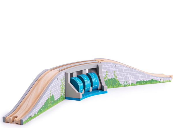 Levně Bigjigs Rail Most s vodopádem