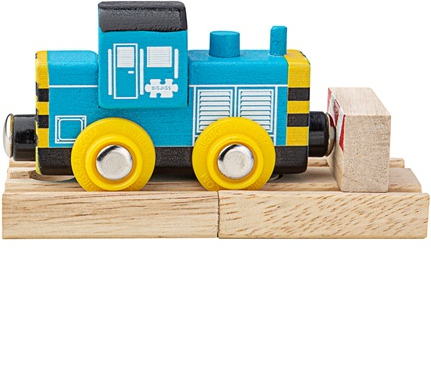 Levně Bigjigs Rail Dřevěný vláček Shunter