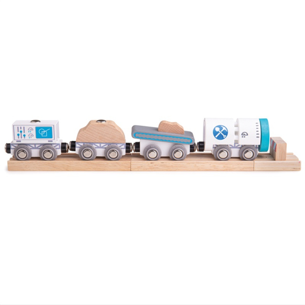 Levně Bigjigs Rail Dřevěný důlní vlak