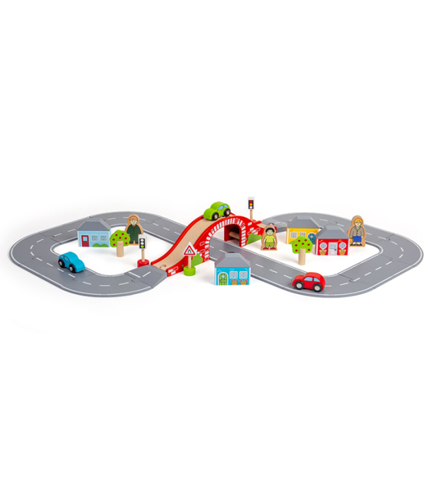 Levně Bigjigs Rail Dřevěná silnice osmička