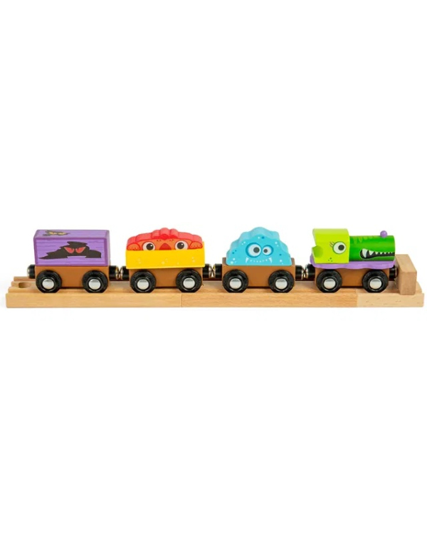 Levně Bigjigs Rail Dřevěný vláček Příšerky
