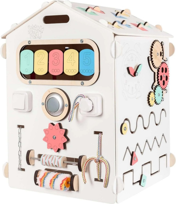 Levně BusyKids Activity board Domeček bílý