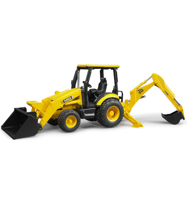 Levně Bruder Traktor JCB MIDI čelní nakladač s bagrem
