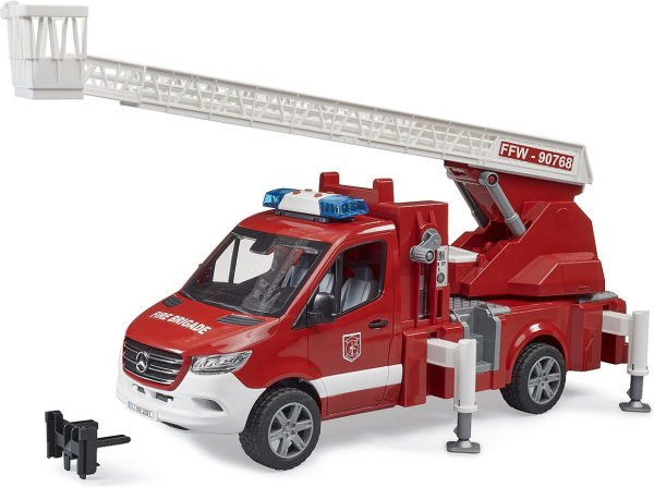 Levně Bruder Hasičský vůz MB Sprinter se žebříkem