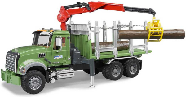 Levně Bruder Nákladní auto MACK Granit přepravník dřeva